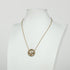 Pendant Necklace Gold and Rhinestone