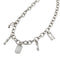 Pendant Necklace Sterling Silver With 5 Charms Bamboo Plate G Design