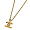 CC Logo Pendant Necklace Metal