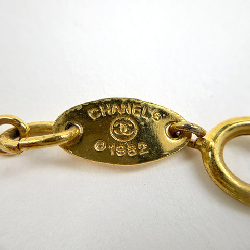 CC Logo Pendant Necklace Metal