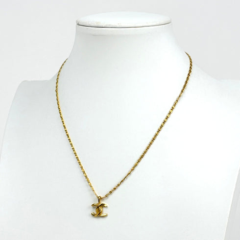 CC Logo Pendant Necklace Metal