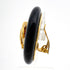 CC Logo Round Clip-On Earrings Metal Gold-Tone Metal