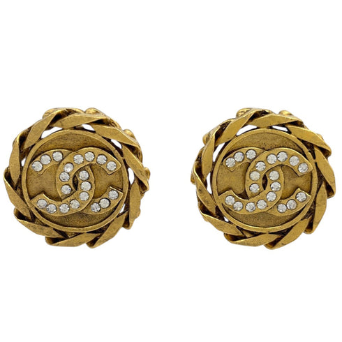 CC Logo Clip-On Earrings Metal