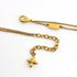 Pendant Necklace Gold and Rhinestone