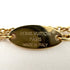 Pendant Necklace Gold and Rhinestone