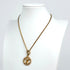 Pendant Necklace Gold and Rhinestone