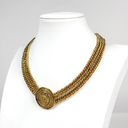 CC Logo Pendant Necklace Metal