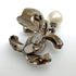 CC Logo Clip-On Earrings Silver-Tone Metal