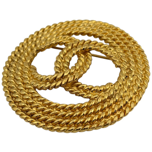 CC Logo Brooch Metal