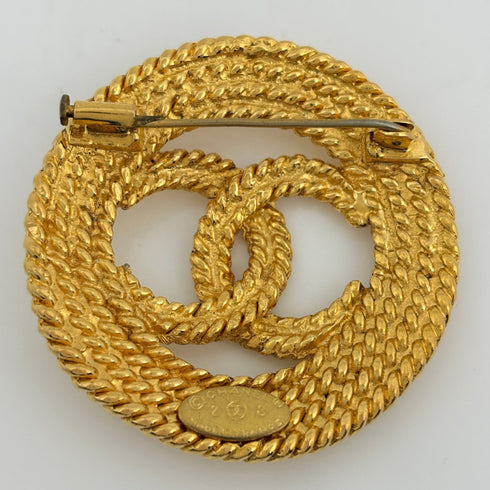 CC Logo Brooch Metal