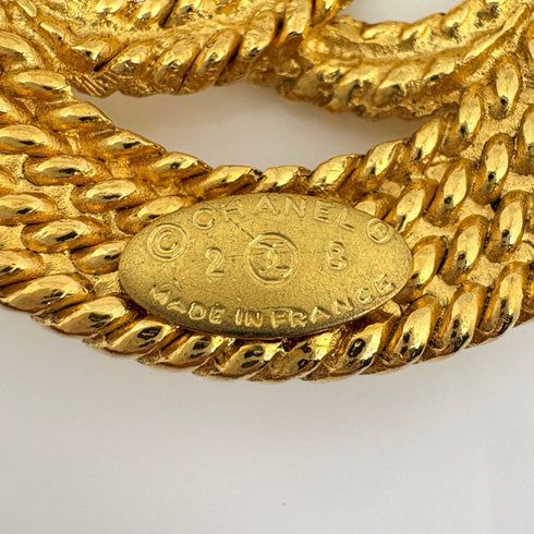 CC Logo Brooch Metal