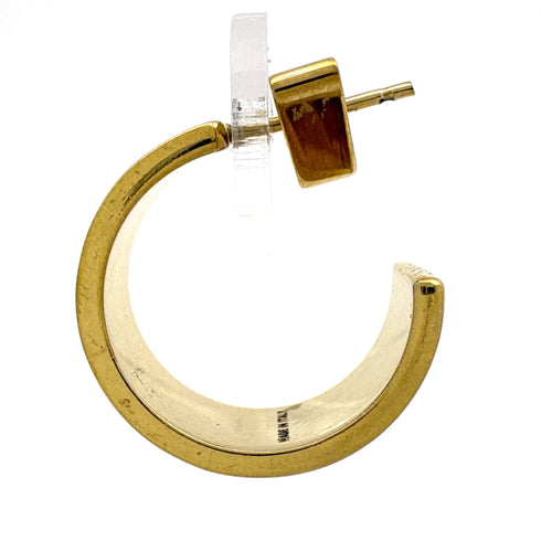 Earrings Gold and Metal
