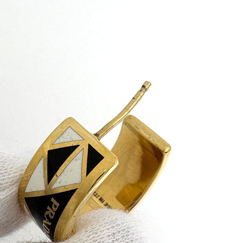 Earrings Gold and Metal