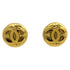 CC Logo Round Clip-On Earrings Metal Gold-Tone Metal