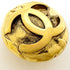 CC Logo Round Clip-On Earrings Metal Gold-Tone Metal