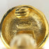 CC Logo Round Clip-On Earrings Metal Gold-Tone Metal