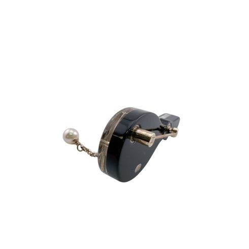 CC Logo Brooch Metal