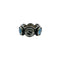 Interlocking G Ring Sterling Silver and Crystal