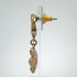 CC Logo Flower Earrings Metal Gold-Tone Metal