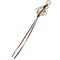 Anagram Charm Leather Brown Handbag Charm