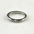 Half Circle Ring Platinum with Diamond