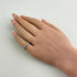 Half Circle Ring Platinum with Diamond