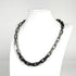 Collier Monogram Pendant Necklace Metal Black and Silver