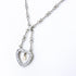 Pendant Necklace Platinum with Pearl and Diamond