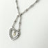 Pendant Necklace Platinum with Pearl and Diamond