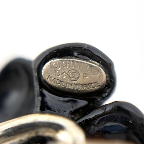 CC Logo Ring Silver-Tone Metal