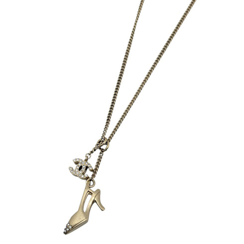 CC Logo Pendant Necklace Metal
