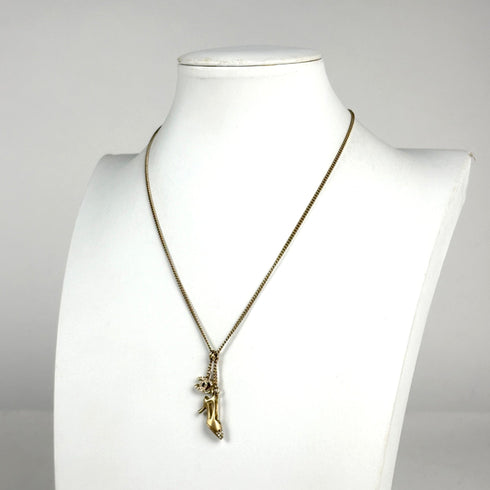 CC Logo Pendant Necklace Metal