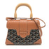 Saigon Top Handle Bag Coated Canvas with Leather Mini