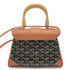Saigon Top Handle Bag Coated Canvas with Leather Mini