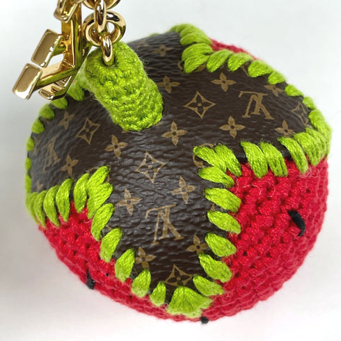 Charm Cotton and Gold and Monogram Handbag Charm