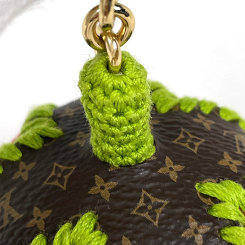 Charm Cotton and Gold and Monogram Handbag Charm