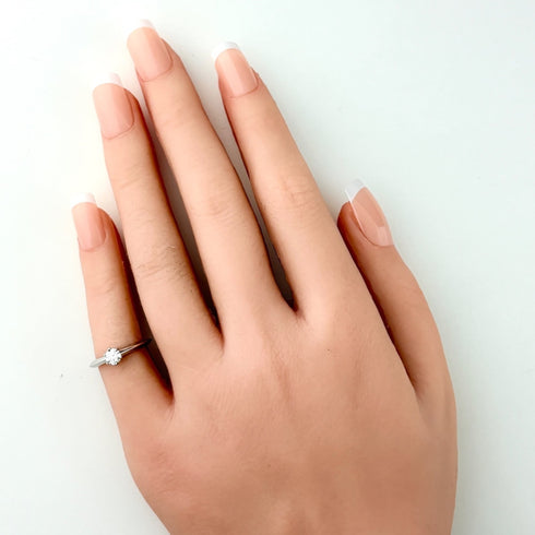 Solitaire Ring Platinum with Diamond