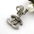 CC Logo Clip-On Earrings Silver-Tone Metal Silver-Tone Metal