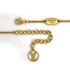 Pendant Necklace Gold and Rhinestone