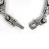 Monogram Chain Bracelet Silver Metal