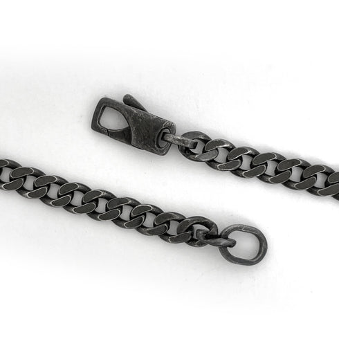 Pendant Necklace Sterling Silver Black