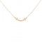 T Smile Mini Pendant Necklace 18K Rose Gold