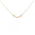 T Smile Mini Pendant Necklace 18K Rose Gold