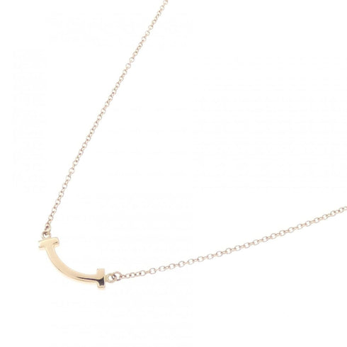 T Smile Mini Pendant Necklace 18K Rose Gold
