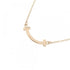 T Smile Mini Pendant Necklace 18K Rose Gold