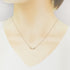 T Smile Mini Pendant Necklace 18K Rose Gold