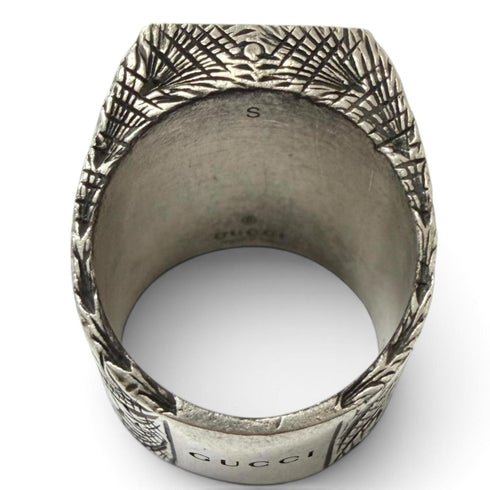 Arabesque Alphabet E Ring Sterling Silver