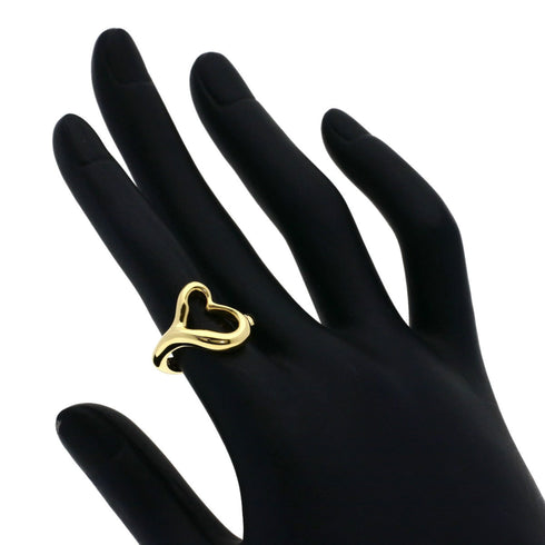 Open Heart Ring 18K Yellow Gold