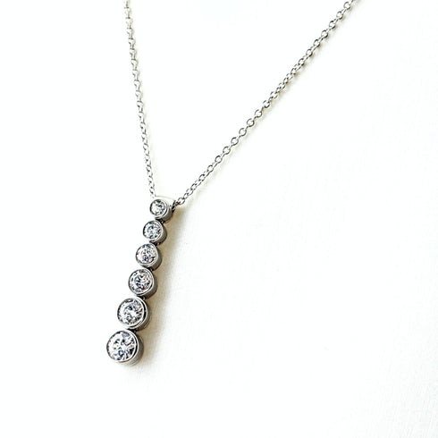 Pendant Necklace Platinum With Diamond