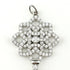 Woven Key Pendant Necklace Platinum with Diamond